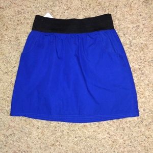 Mascara Royal Blue Mini Skirt with Pockets Sz S